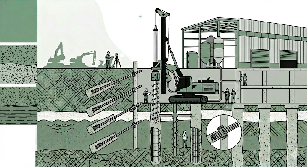 12 Metre Derinlikte Güvenli İksa Çözümü