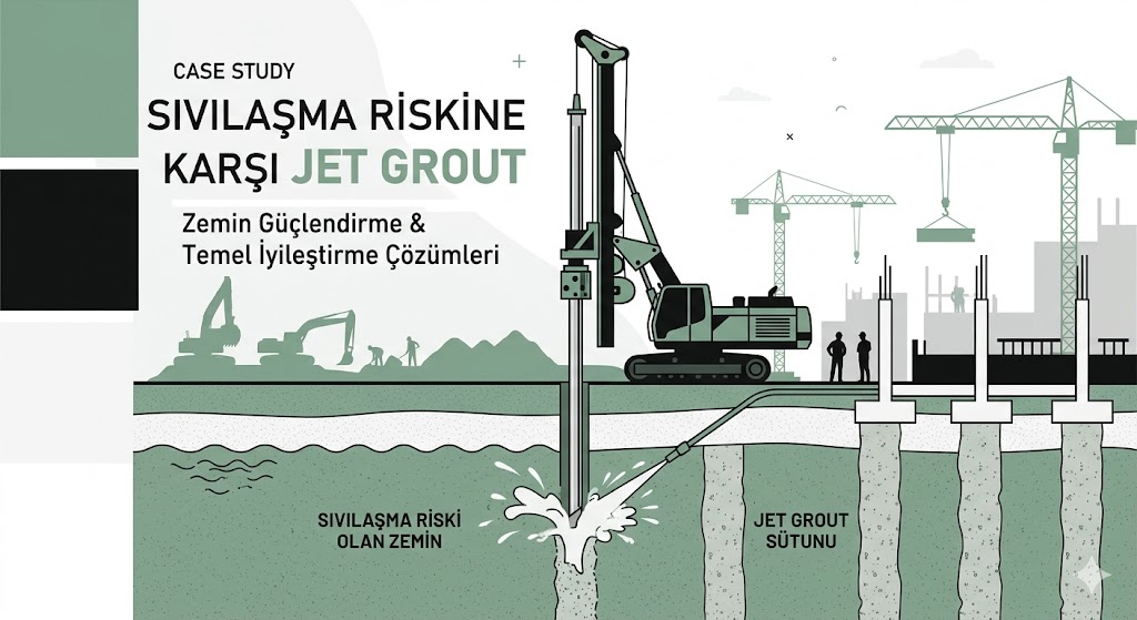 Küçükçekmece Rıdvan Gelin Projesi Sıvılaşma Riskine Karşı Jet Grout ve SETAF2018 Analizi