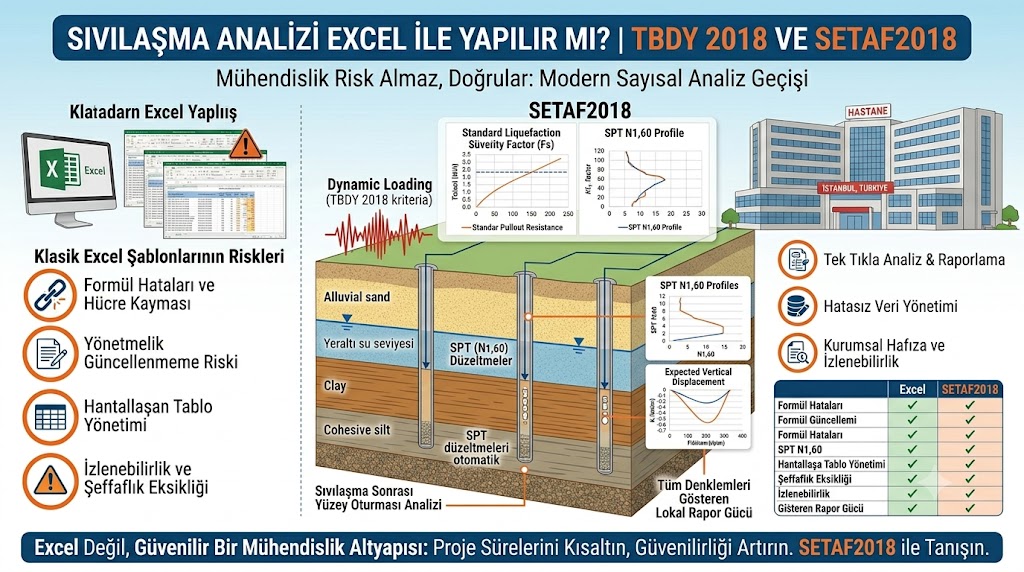 Sıvılaşma Analizi Excel Formüllerine Ne Kadar Güveniyorsunuz