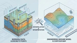 Contour Map Plotter From Data Points to Engineering Ground Models