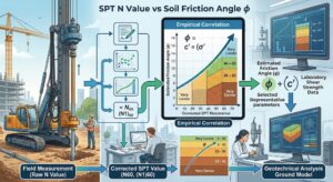 SPT N Value vs Friction Angle