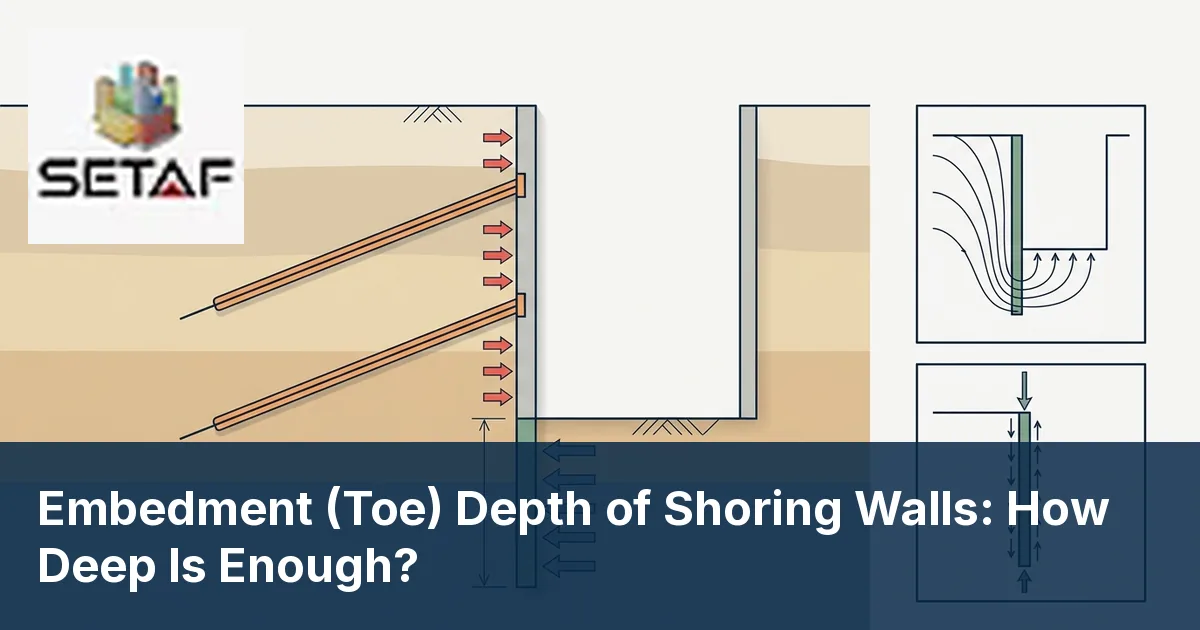 Embedment (Toe) Depth of Shoring Walls: How Deep Is Enough?